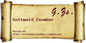 Gottwald Zsombor névjegykártya